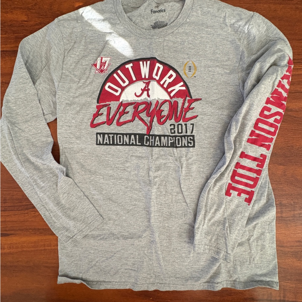 Alabama Crimson Tide Outwork Everyone long sleeve size L